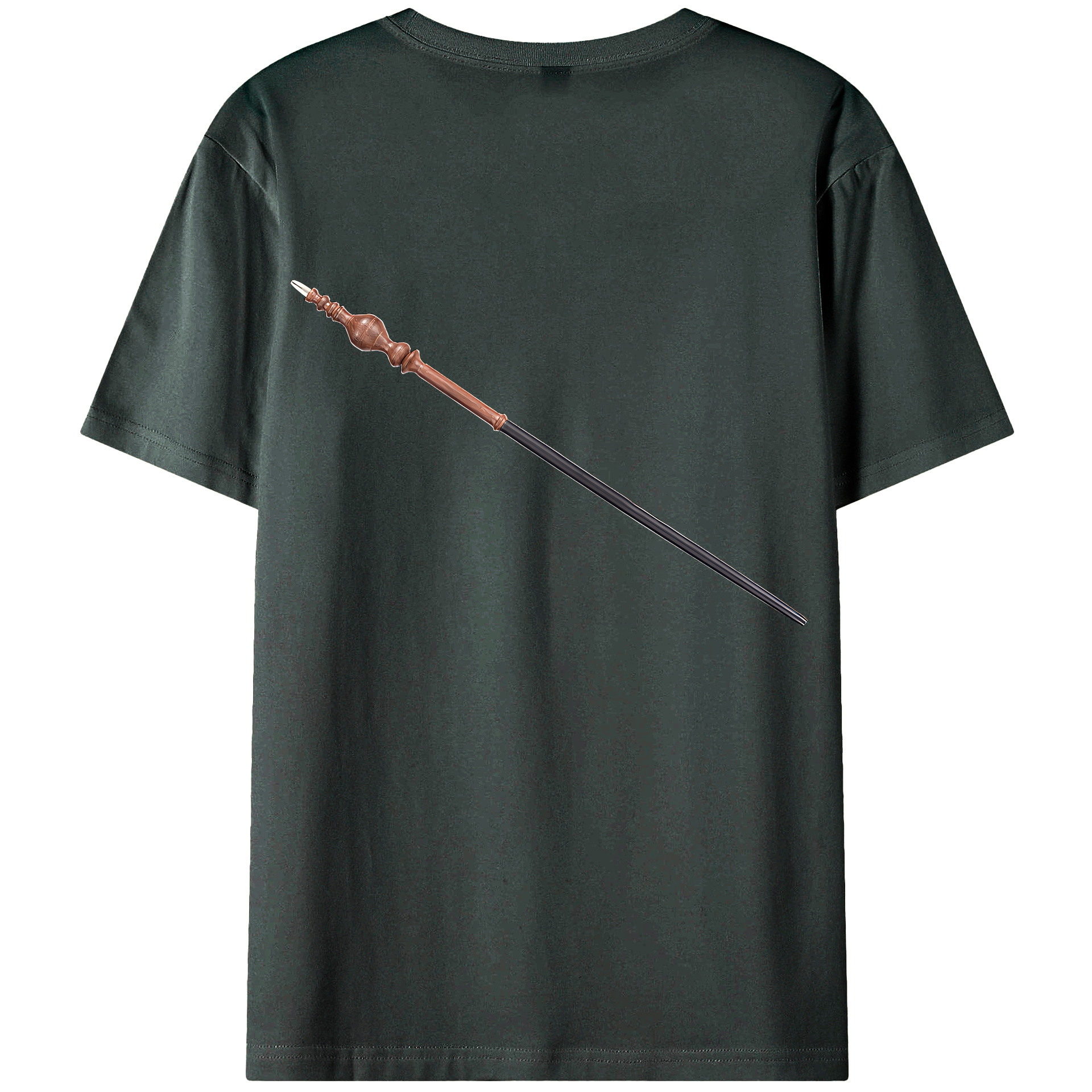 （画像用） Harry Potter ハリー・ポッターシリーズ 綿100％ メンズ半袖Tシャツ（バックプリント） 通気性
